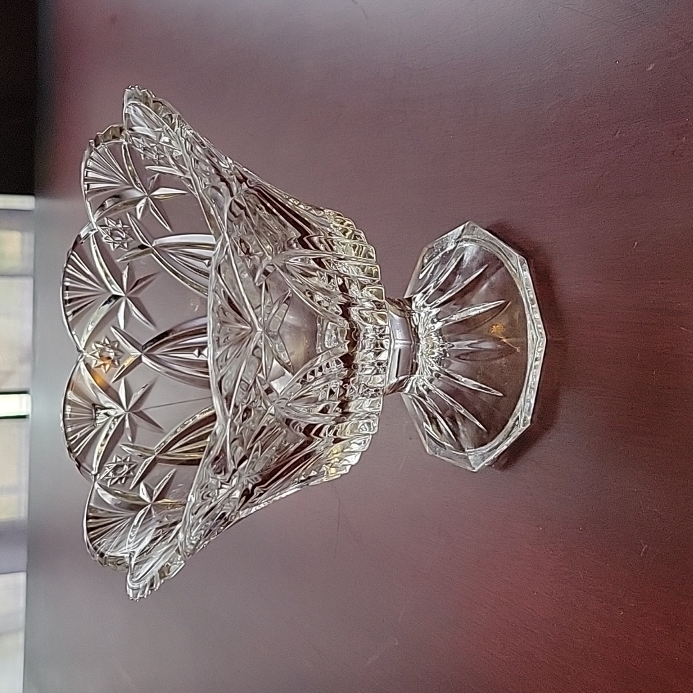 Cut Lead Crystal Dish Gently Used